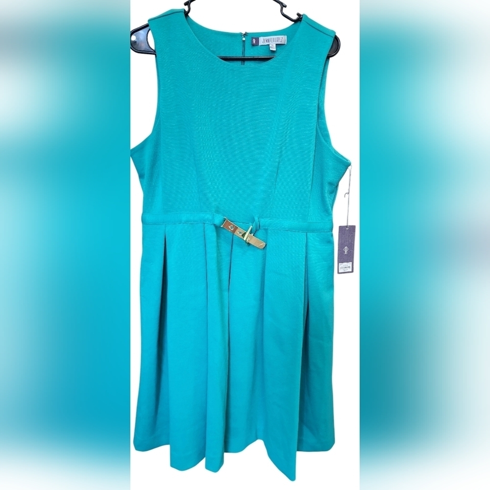 Jennifer Lopez Turquoise Mini Dress